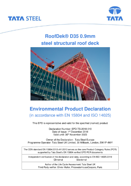 EPD - Roofdeck D35