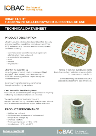 IOBAC Tab-It Tech Datasheet - v2 2026