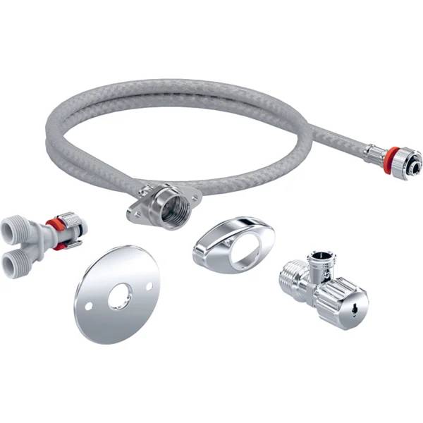 Water supply connection set for concealed cisterns 12 cm, for Geberit AquaClean Tuma WC enhancement solutions