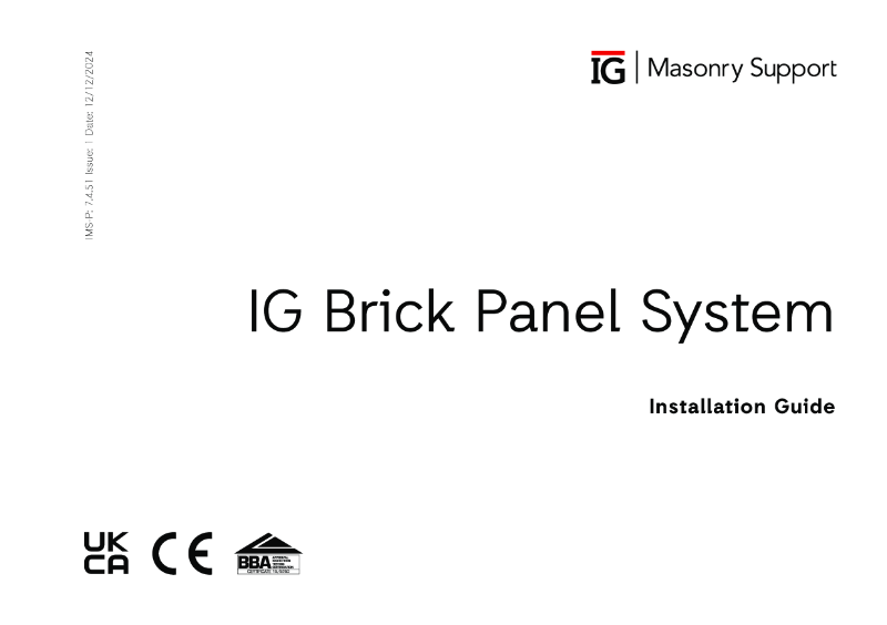 IG Brick Panel System Installation Guide