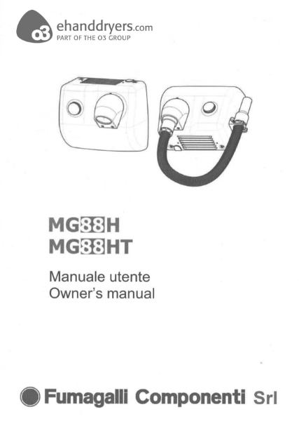Fumagalli MG88HT Wall mounted hair dryer User Manual