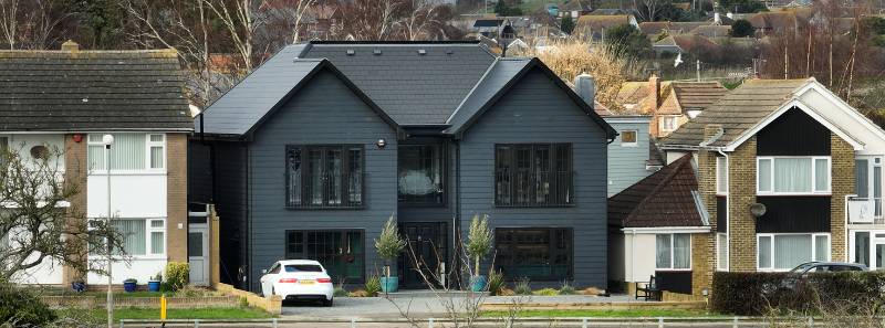 The Black House with Cladco Black Fibre Cement Cladding