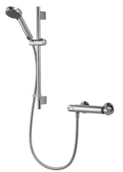 Midas™ 100 - Bar Mixer Shower With Adjustable Head and Easy Fit Bracket