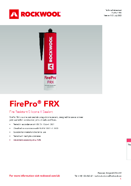 FirePro® FRX - Product Data Sheet