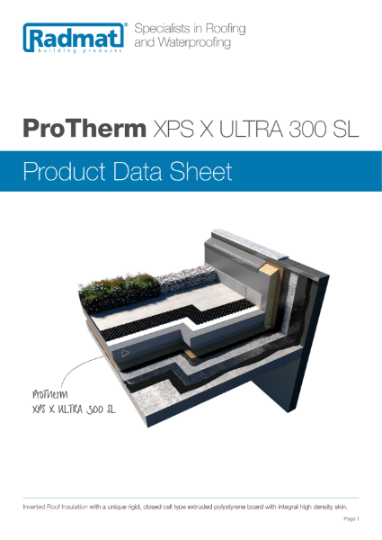 ProTherm XPS X ULTRA 300 SL Product Data Sheet