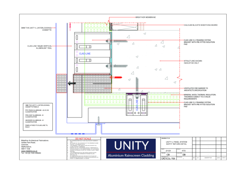 Unity A2 IL-T03 Technical Drawing