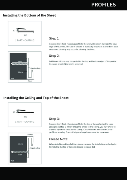 Installation of Bottom/Top Sheet Detail Drawing