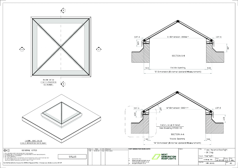 Fixed Pyramid Rooflight