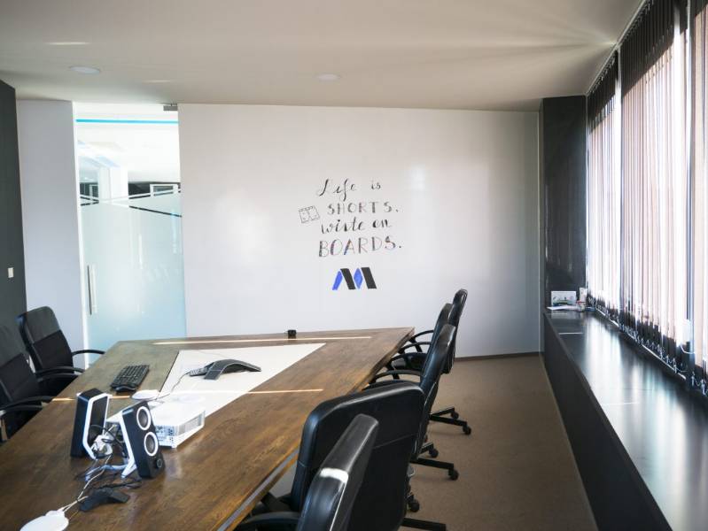 Whiteboard paint turns MentorMate walls into creativity and collaboration surfaces