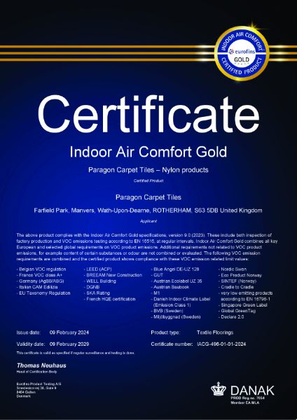 Indoor Air Comfort Gold