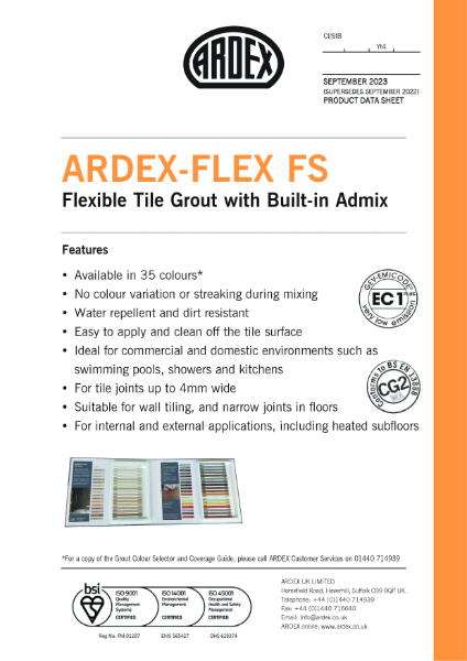 ARDEX FLEX FS Datasheet