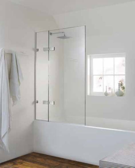 Valletta - Frameless Two-Part Bath Screen