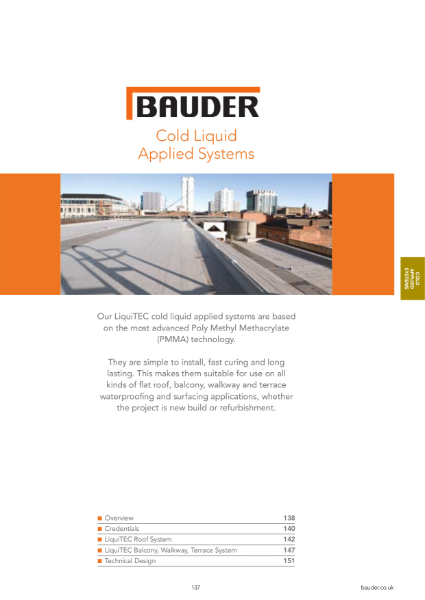 Cold Liquid Applied Systems - Bauder