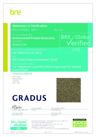 Gradus Adventurer Carpet EPD