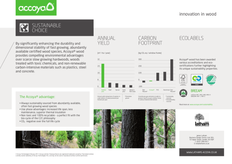 Accoya - Sustainable choice