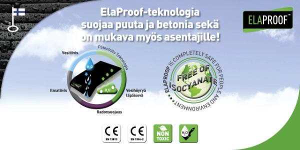 ElaProof BTR-järjestelmä tarjoaa monta tapaa toteuttaa parveke- ja terassiremontit
