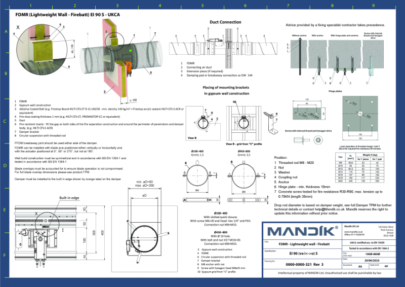 FDMR – Lightweight Wall Firebatt - CID (UKCA)