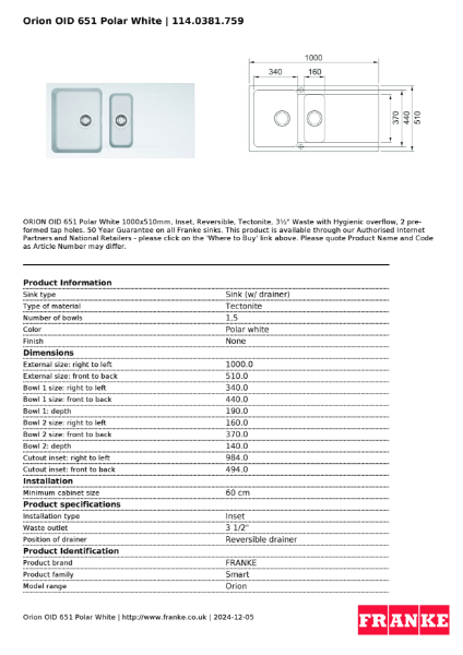 Product Sheet 114.0381.759