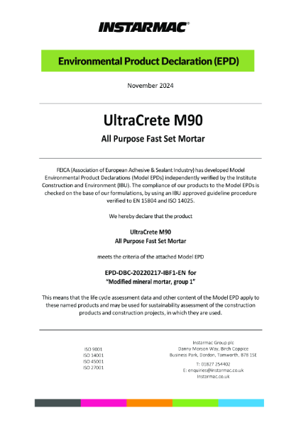 M90 Environmental Product Declaration 