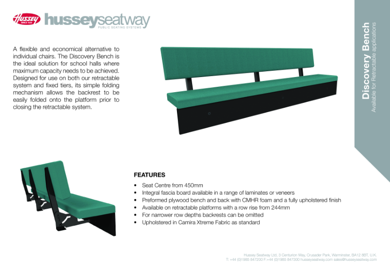 Discovery Bench-  Product Specification