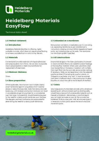 EasyFlow (self compacting concrete) TDS