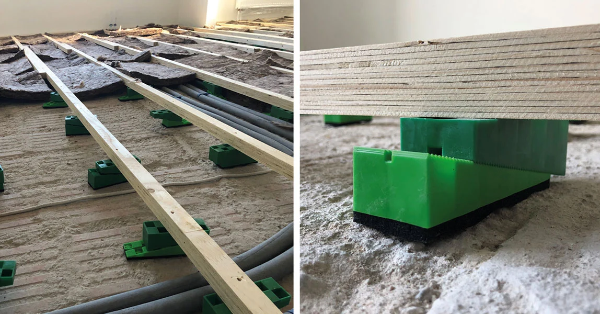 Beprövad och effektiv stegljudsdämpning