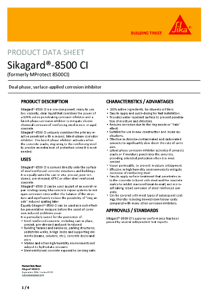 Sikagard®-8500 CI - Product Data Sheet