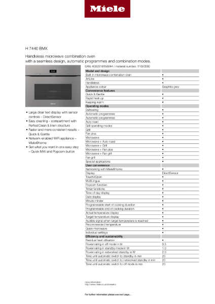 H 7440 BMX GrGr Product Data Sheet