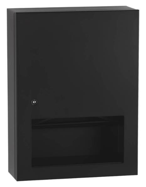 Surface-Mounted Paper Towel Dispenser, Matte Black, B-359039.MBLK