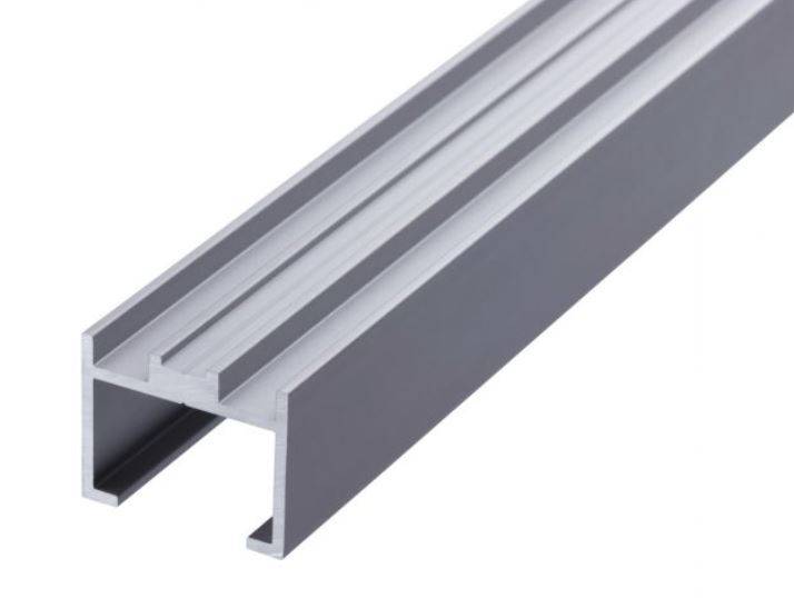 6 / 8mm Aluminium Glazing Channel  - Glazing Channels for 6/8mm Glass