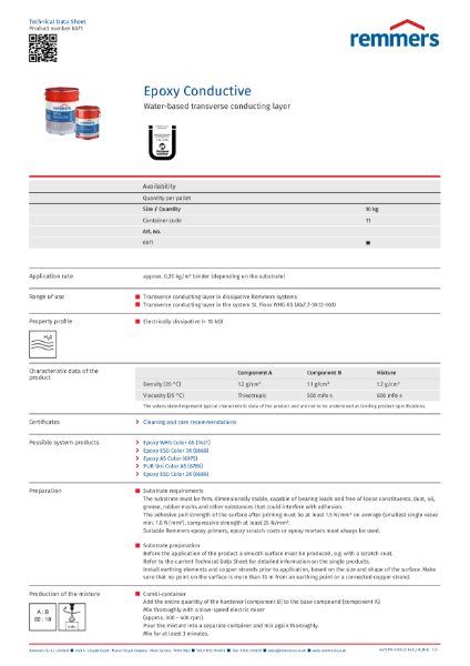 Technical Data Sheet - Epoxy Conductive