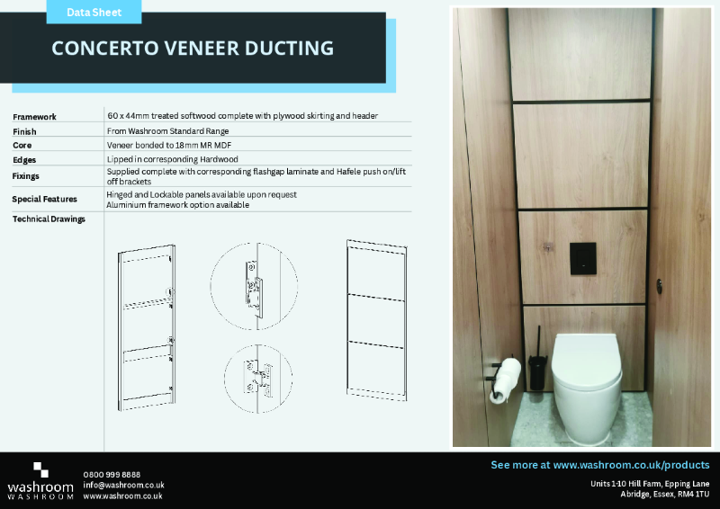 Concerto Veneer Ducting