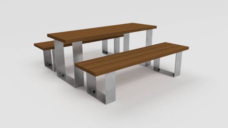 Sheldon Timber Slatted Picnic Table | Langley Design | NBS Source