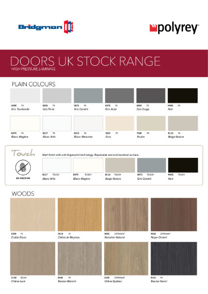 Bridgman Polyrey Door Collection Range