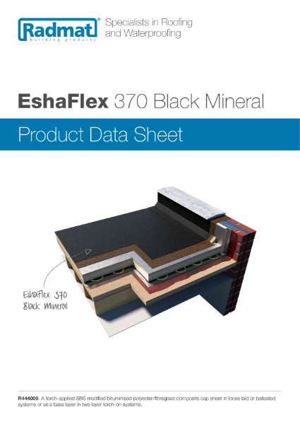 EshaFlex 370 Black Mineral Cap Sheet Product Data Sheet