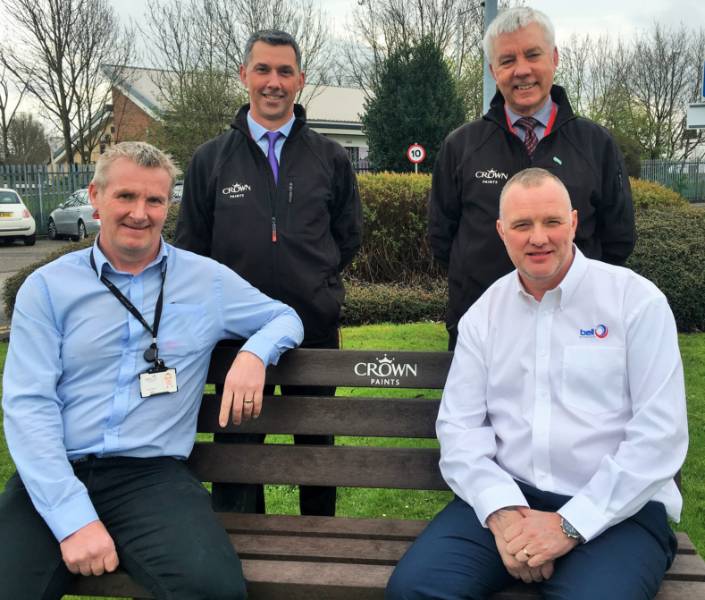 Housing scheme crowns first anniversary with recycled bench