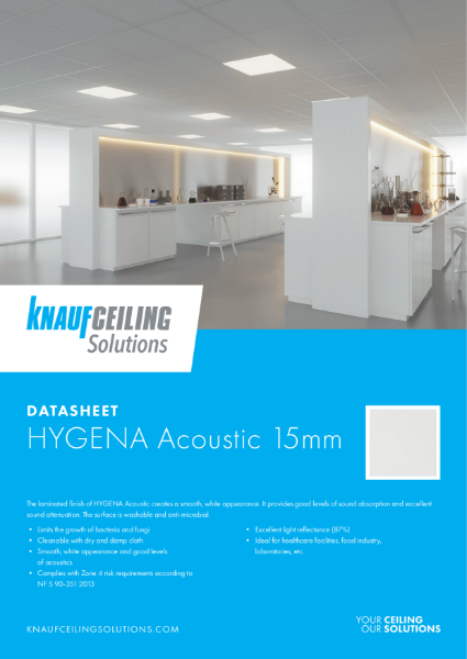 HYGENA Acoustic 15mm Data Sheet