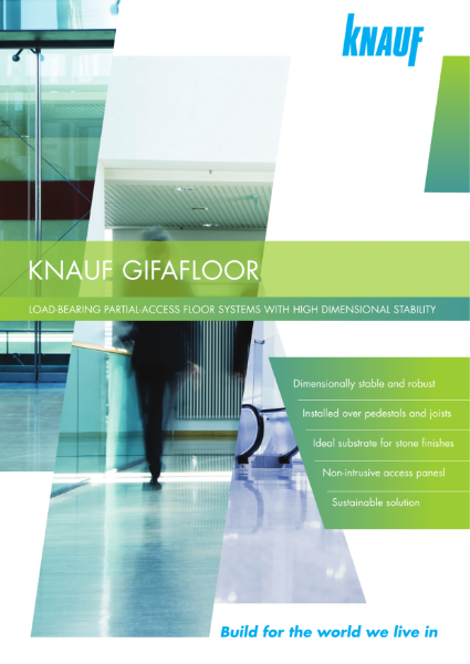 Knauf GIFAFloor - Load-Bearing Partial-Access Floor Systems With High Dimensional Stability
