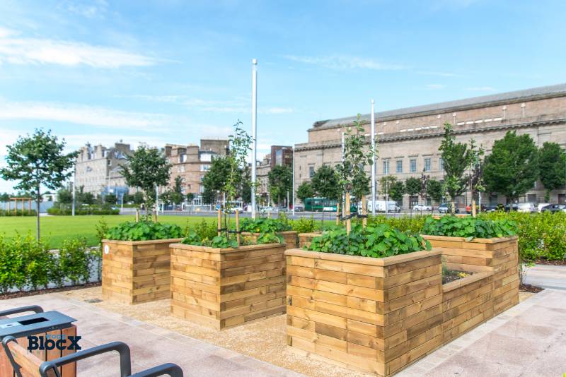 WoodBlocX Planters at Dundee V & A Museum