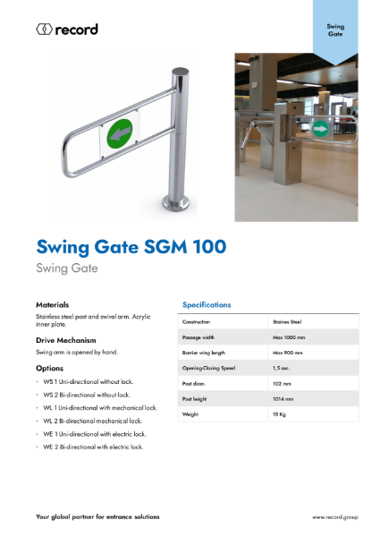 SwingGateSGM100