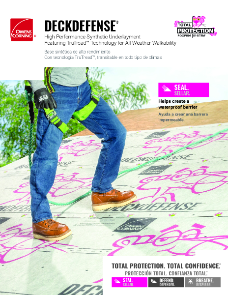 DeckDefense Data Sheet