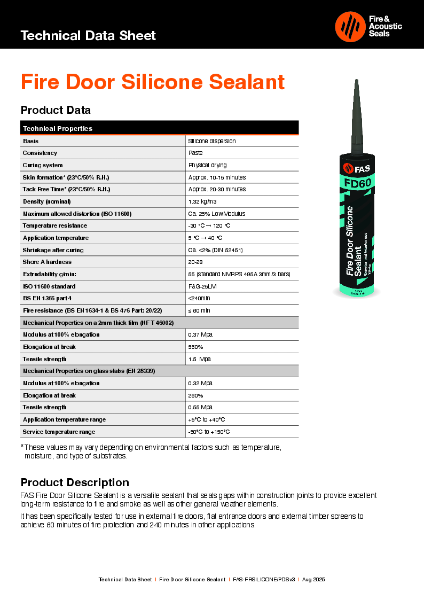 FAS Silicone Technical Datasheet