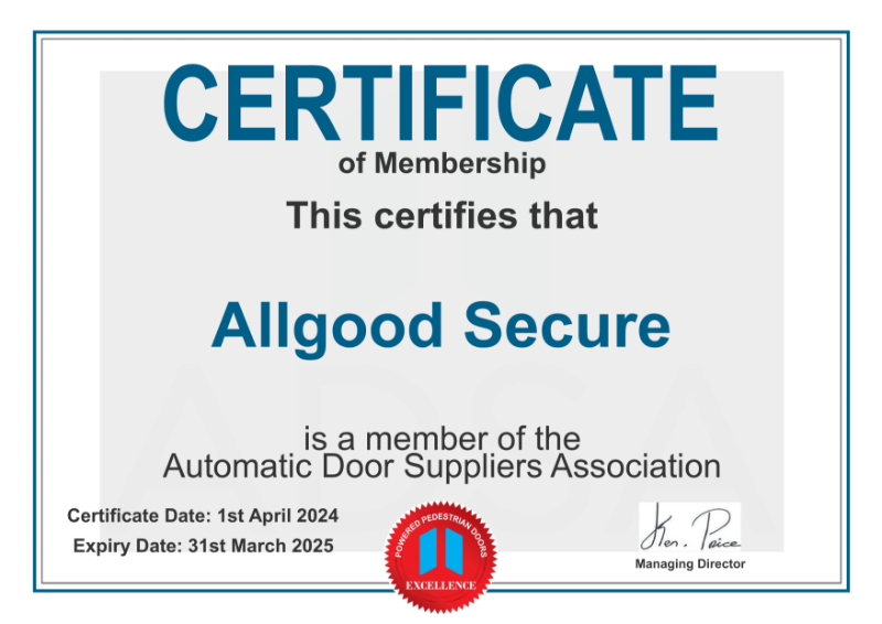 Allgood Secure ADSA Member