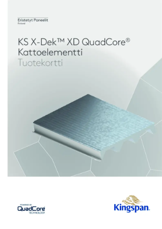KS X-Dek™ XD QuadCore® Kattoelementti - Tuotekortti