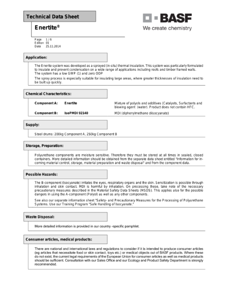 Enertite OS200 Technical Data Sheet