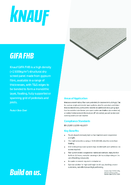 Product Data Sheet - GIFA FHB