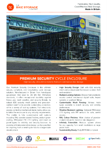 Premium Security Enclosure - Data Sheet