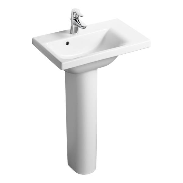Concept Space 60 cm Washbasin, right hand platform