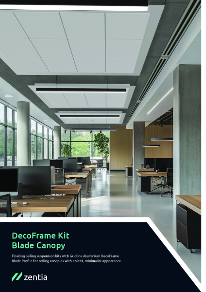 DecoFrame Kit Blade Canopy Datasheet TDS 209.1.08.24