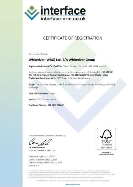 Whiteriver FSC Certificate